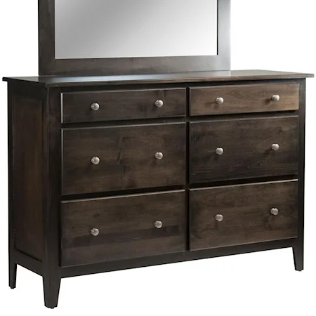 6-Drawer Double Dresser